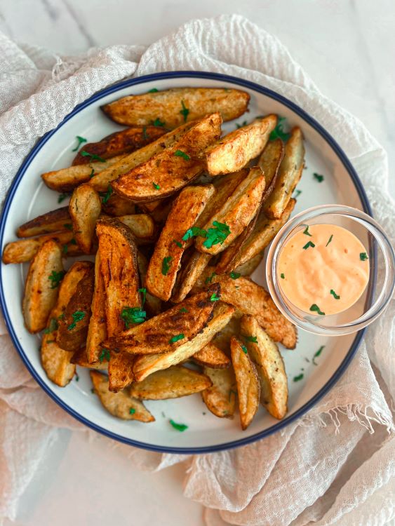 Crispy Fresh Baked Potato Wedges Recipe